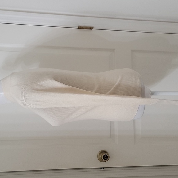 TSE Size S Cream Colored Cashmere & Silk Mock Neck Long Sleeve Knit Top/Sweater - Picture 2 of 12